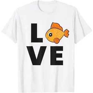 Goldfish Love Aquarium Fish Tank Cute Goldfish T-Shirt