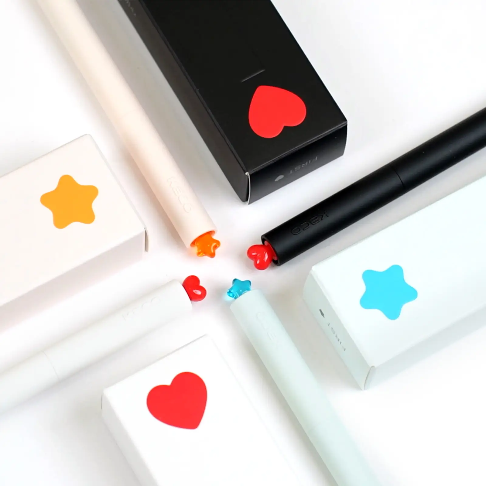 Kaco FIRST Gel Pen with Extra Refills - Vibrant Multi-Style Assorted Colors, Lightweight, Soft Grip, Quick Drying, Fine Point, ABS Material