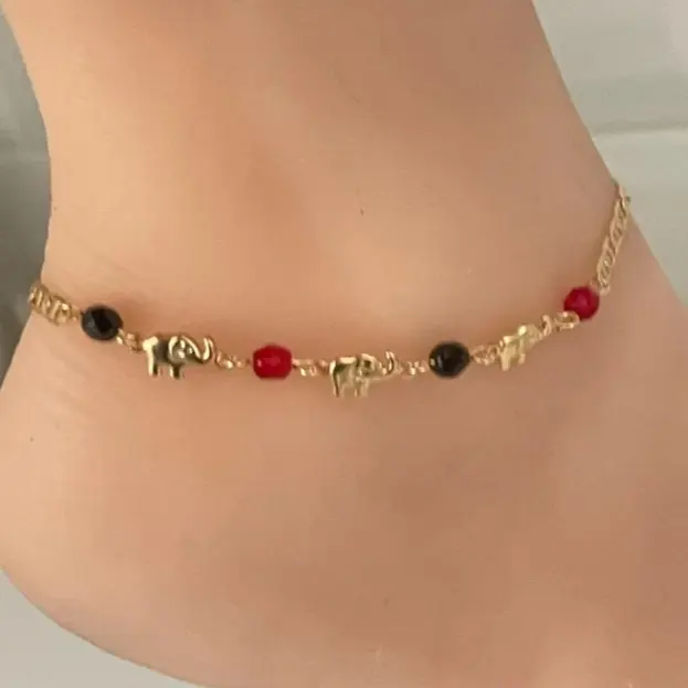 18k Gold Plated Anklet 10” Inches