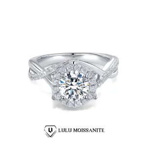【#06】(Garden) Synthetic Moissanite  Fashion Jewelry Ring