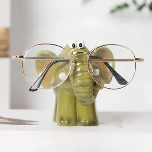 Creative Elephant Eyeglass Holder, Cute Cartoon Display Stand, Decorative Glasses Storage Rack, Unique Gift Idea for Eye Care Enthusiasts