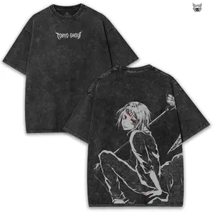 Juuzou Suzuya x Tokyo Ghoul Anime Tee – Oversized Tee with Split Ghoul Identity | You’re Not You After Season 1 Cotton Menswear