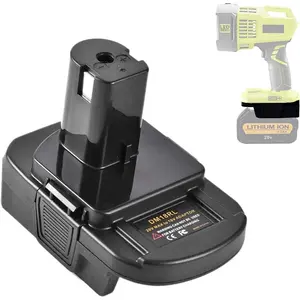 DM18RL Battery Adapter Converterfor dewalt for Milwaukee 2OV/18V Li-lon Battery Convert to for Ryobi 18VTOOI P103 P104 P105 P108 ABP1801toolssetbox dewalt toolssetboXdewait battery adapter