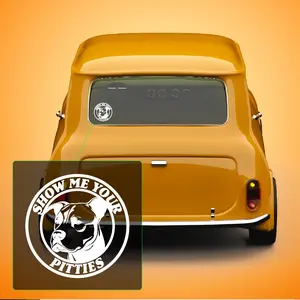 Show me your Pitties Pitbull Vinyl Decal Sticker for Car, Laptop, tumbler, more. #  Vinyl Decal Sticker for Car Window, Laptop, Tumbler and more. #0011343
