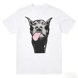 Doberman Dog Portrait T-Shirt |   Vintage Pop Art Graphic Tee |   Dog Lover Gift Idea |   Casual Streetwear |   TikTok Pet Pick