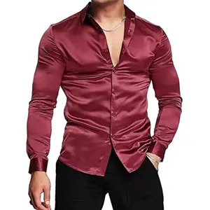 Men's Full Size Button Up Long Sleeve Shirt Plus Size