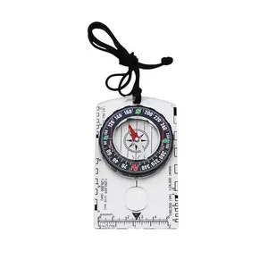 New product DC361 copper cap compass with colorful map ruler, multifunctional outdoor north compass