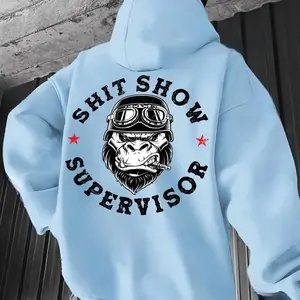 Shit Show Supervisor Printed Men's Hoodie
