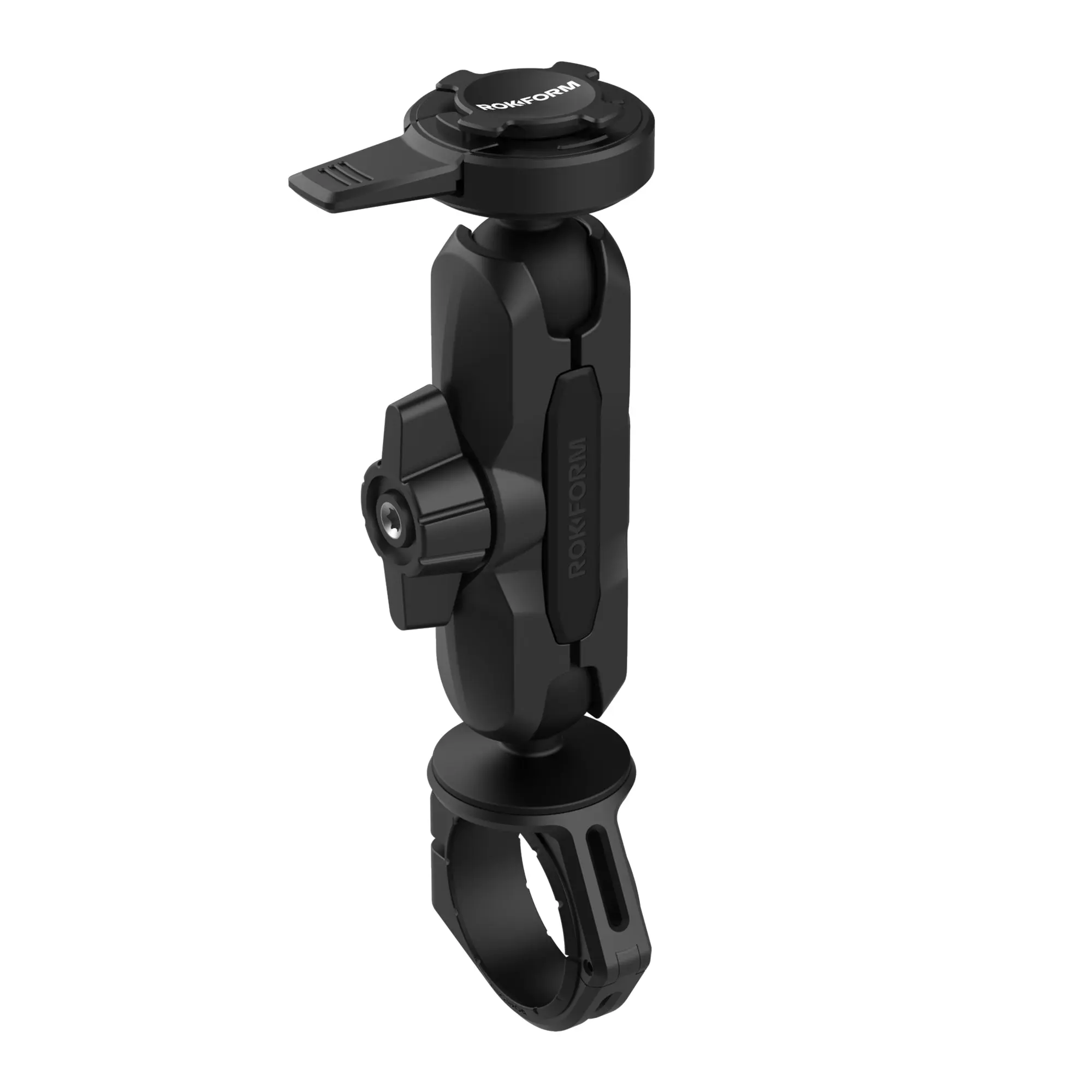 ROKFORM Pro Ball Motorcycle Phone Mount - Easy-to-Adjust Knob, Knob-Lock Design, No Corroding, Fits 7/8" (22mm) to 1.5" (38mm) Handlebars for Secure Ride Adjustability, Motorcycle Accessories, Large Bar Fits