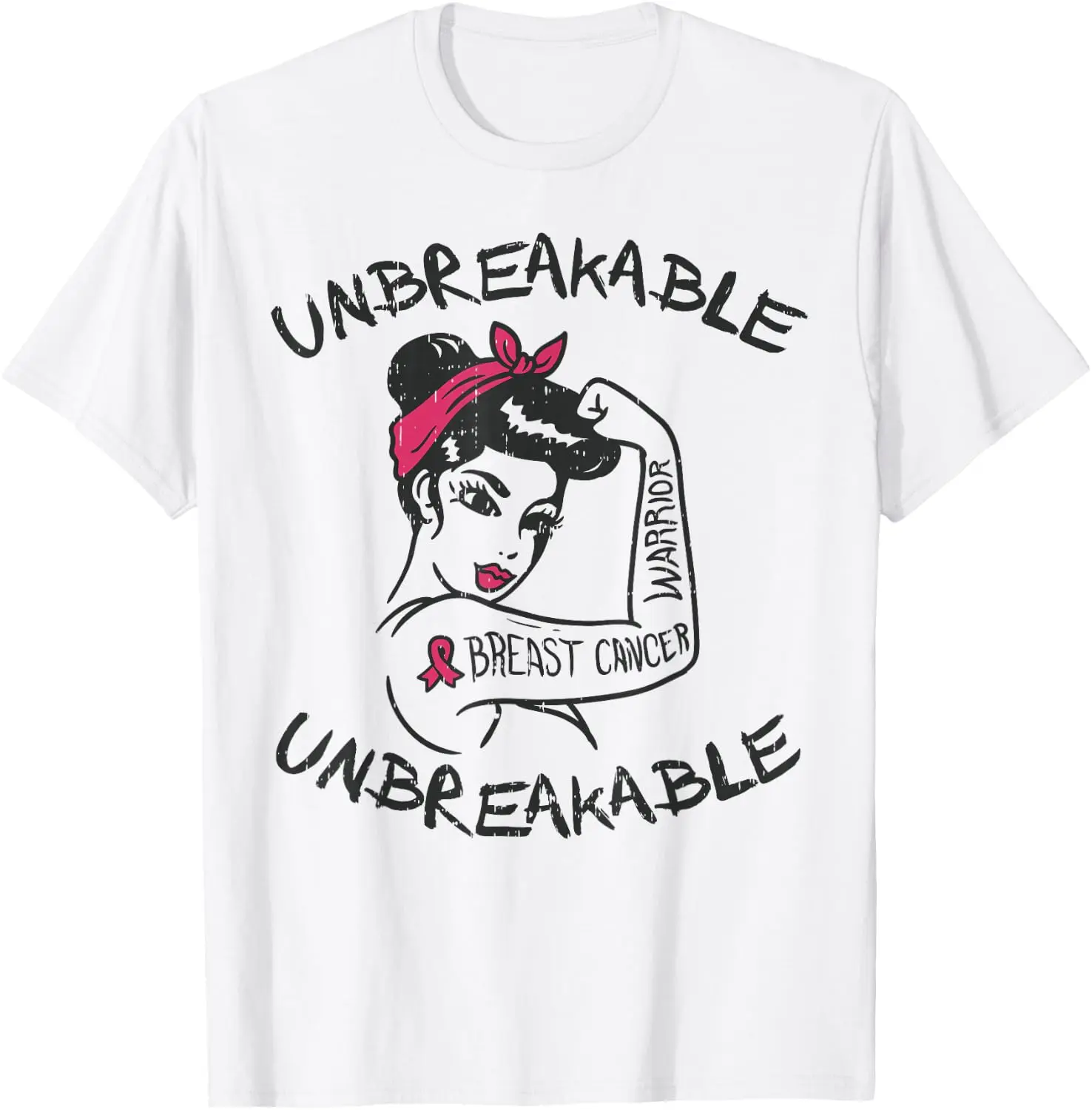 Rosie Unbreakable Pink Breast Cancer Warrior Survivor Gift T-Shirt Rosie Unbreakable Pink Breast Cancer Warrior Survivor Gift T-Shirt