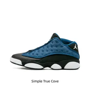 This Bold Black Royal Blue Retro Sneaker Stands Out In All Street Outfits! Mesh Suede Mix Cushioned Trainers