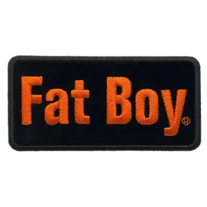 Miltacusa Fat Boy Embroidered Biker Patch [Iron on Sew on 4.0 X 2.0]