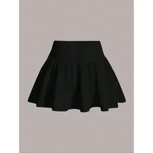 Women’s solid-color pleated skirt, an elegant and fashionable casual tennis skirt suitable for everyday outdoor wear; women’s underwear suitable for all seasons. GARMENTARY