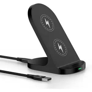 for Pixel 9 Fast Charging Wireless Charger Stand for Google Pixel 10 Pro XL 9a 8 7,Samsung Galaxy S25Ultra Z Flip/Fold7 S24FE S23Plus S22,15W Wireless Charging Station for iPhone 17 Pro Max 16e 16Plus, Led, Pad