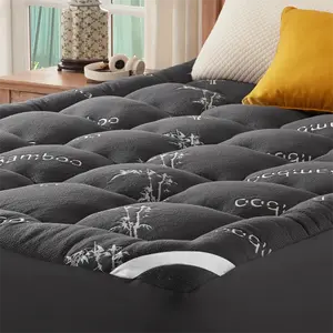 Bamboo Mattress Topper – Soft 3D Fill Plush Mattress Pad for Cooling Comfort & Deep Sleep tiktokshopspringglowup