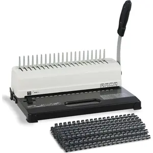 Binding Machine, 19-Hole, 450 Sheets, Comb Binder Machines with 100 count 1/2" Comb Spines, for Letter Size, A5 or Smaller Sizes