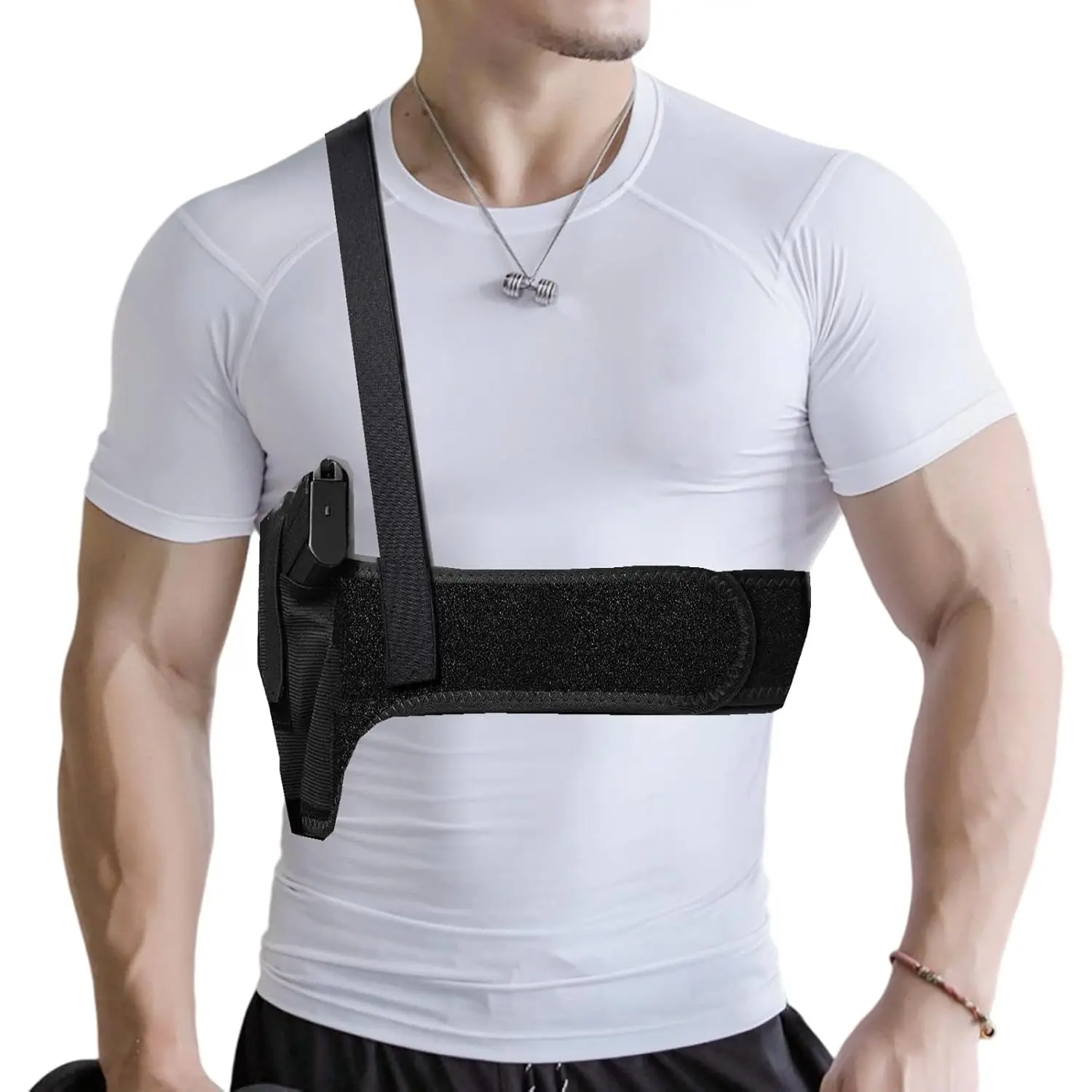 Shoulder Holster Belly Band - Comfortable Concealed Carry Accessory for Small Compact Gear & Similar Items (Ideal for Everyday Use)