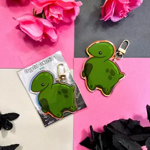 Rainbow Loch Ness Monster Cryptid Keychain