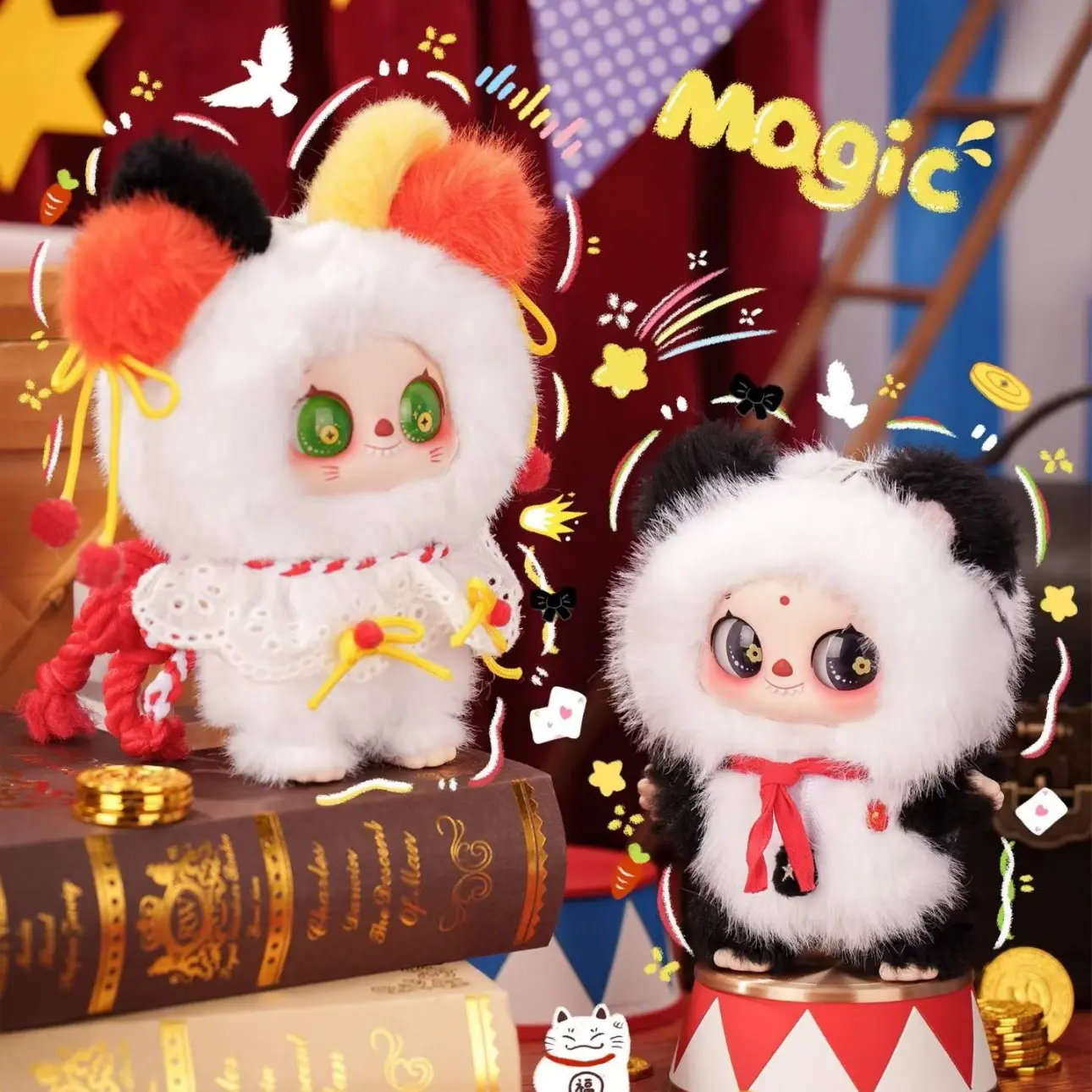 【Buy 2,Get 1 free-1pcs no box option】PIPIZI Fluffy Attack Squad Cute Plush Blind Box