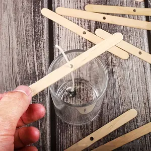 20pcs Wooden Wax Core Holder Soy Wax Wicks Centering Device For Candle Aromatherapy Making DIY Candle Wicks Making Tools