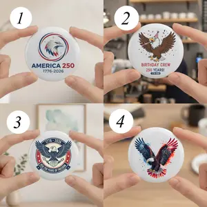 America 250th Anniversary Pin, USA 250th Anniversary Pin Button, United States Anniversary Celebration Pin, USA 250 Button Badge, 1776 2026 Patriotic Accessory, Fourth of July Celebration Pin