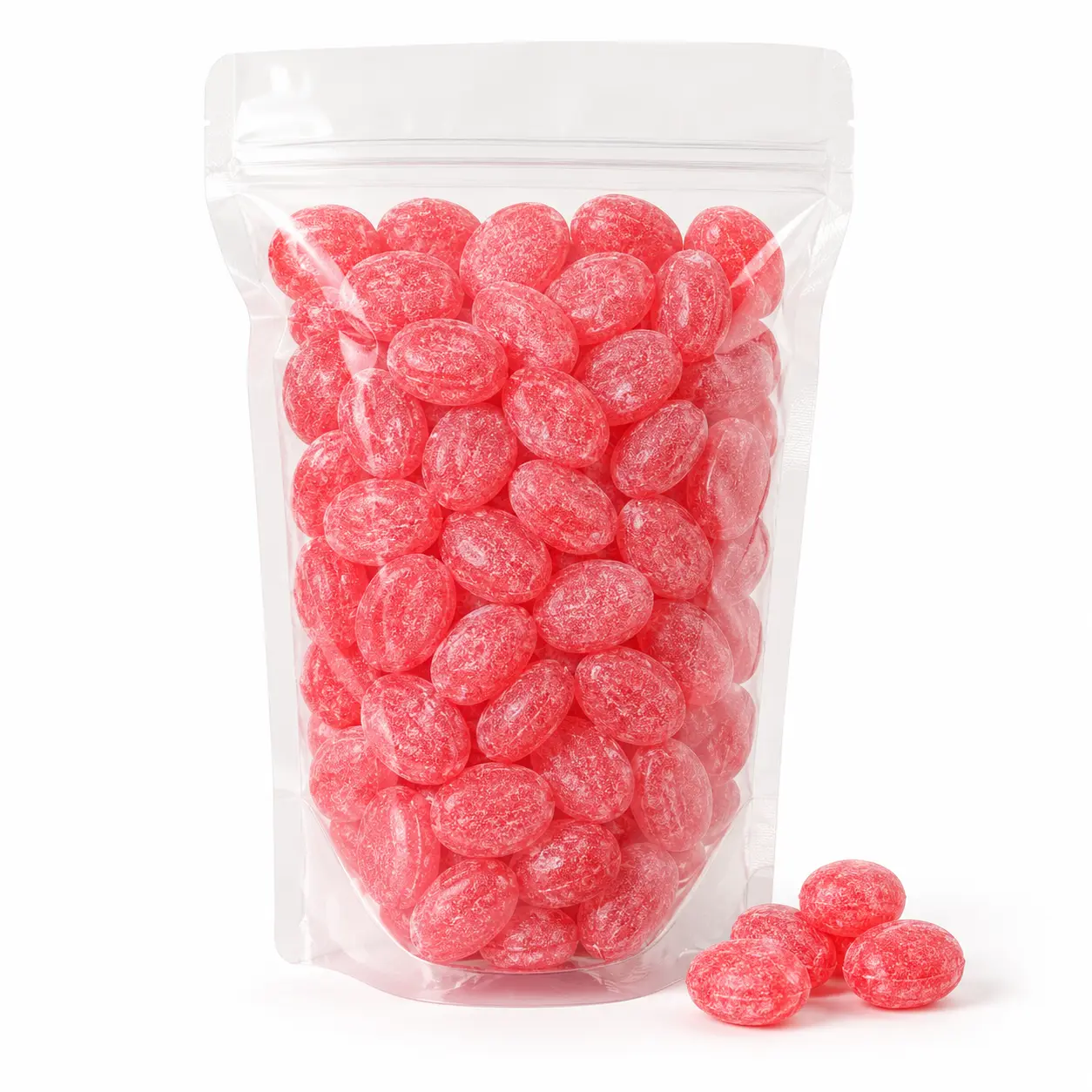 Wild Cherry Sanded Hard Candy Drops Snack - 14 oz Bulk Bag, Old-Fashioned Sweet, Approx. 65 Pieces