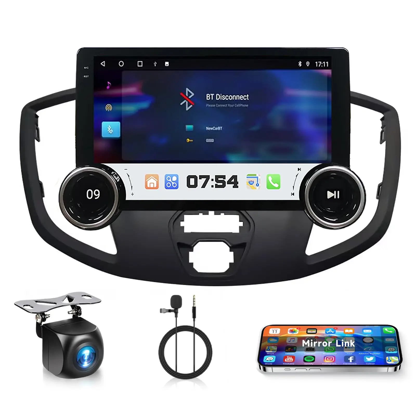 2+64Car radio+Microphone+HD Camera