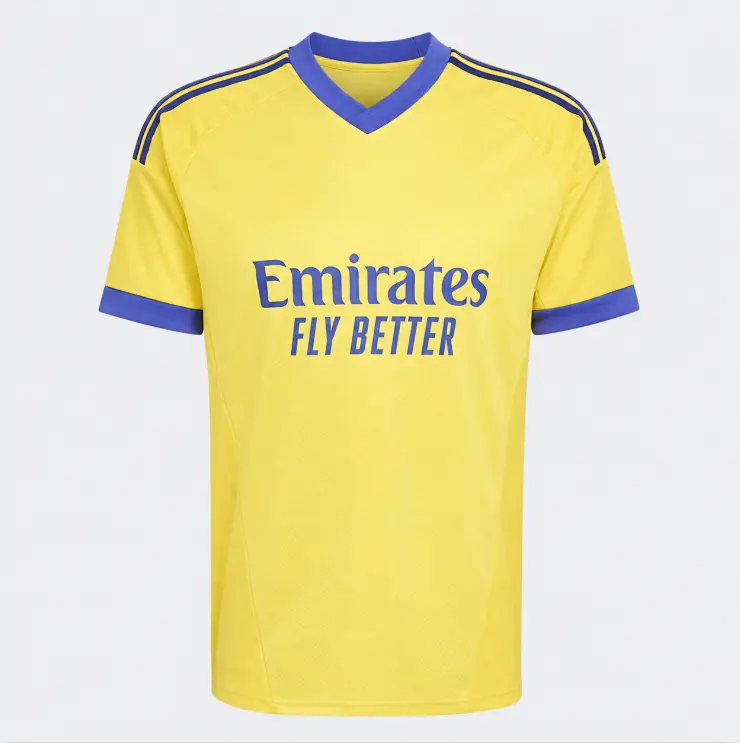 [FULL LOGO] - Unisex REAL 2026/27 Away Football Jersey | YELLOW Replica Soccer Shirt - Personalized on Request