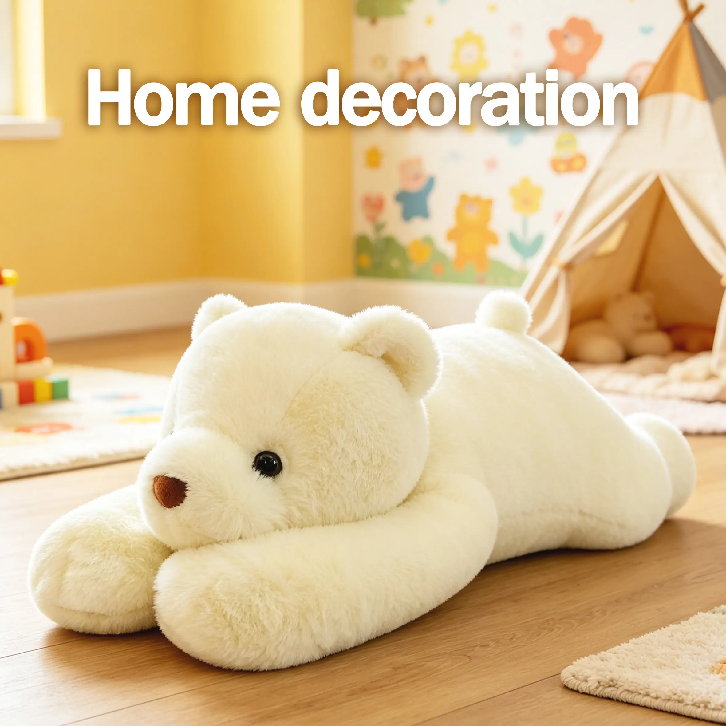 23.6in Cute Ted Plush Teddybear Stuffed Animal - Super Soft Fluffy Fabric, Soft Cuddly Gift, Lazy Cuddles Companion, Valentine's Day Stuffed Animal Gifts, Cute Collectibles for Children