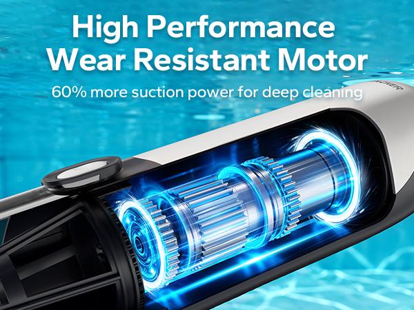 POOLHACKER Cordless Handheld Pool Vacuum for Above Ground Pool & Inground Pools,Pool Vacuum Cleaner Flexible Head for Curved, 18.5 GPM Strong Suction, 1-Click Debris Emptying, Rechargeable