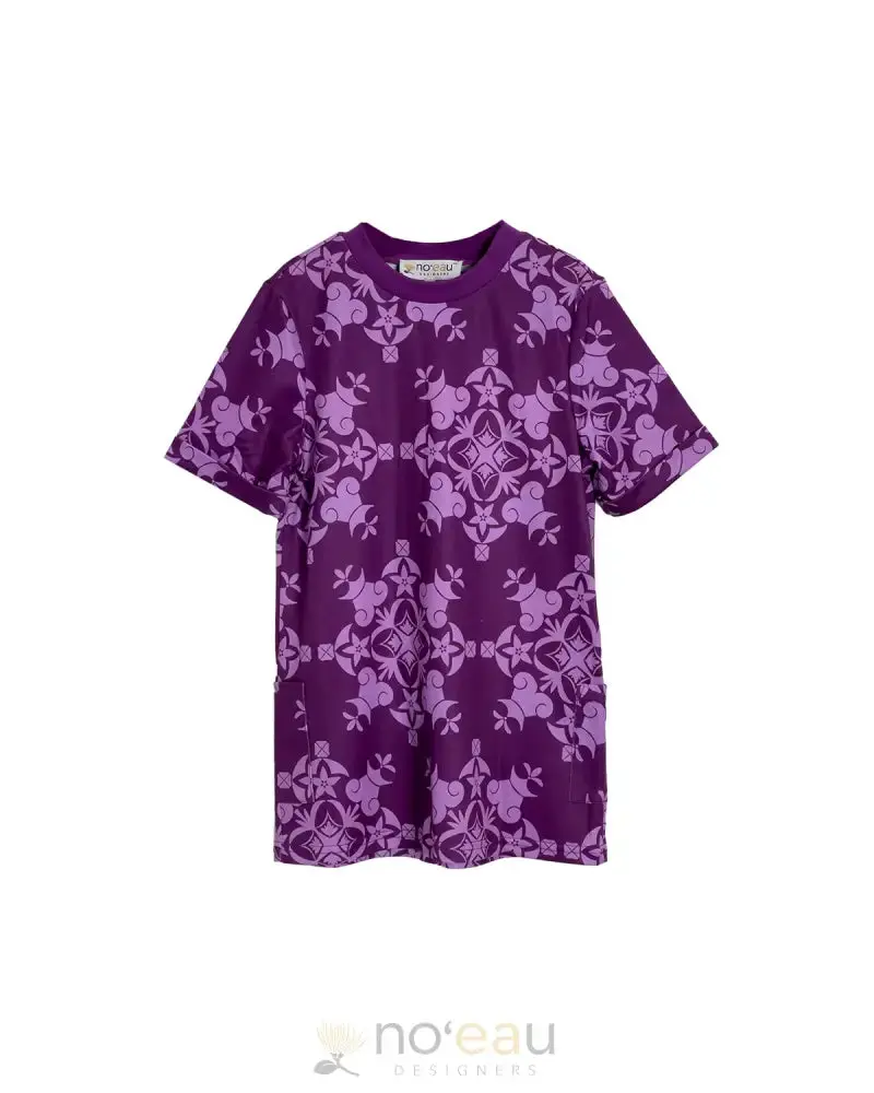 NOEAU - Pua Kalaunu Aulii Purple Keiki Dress