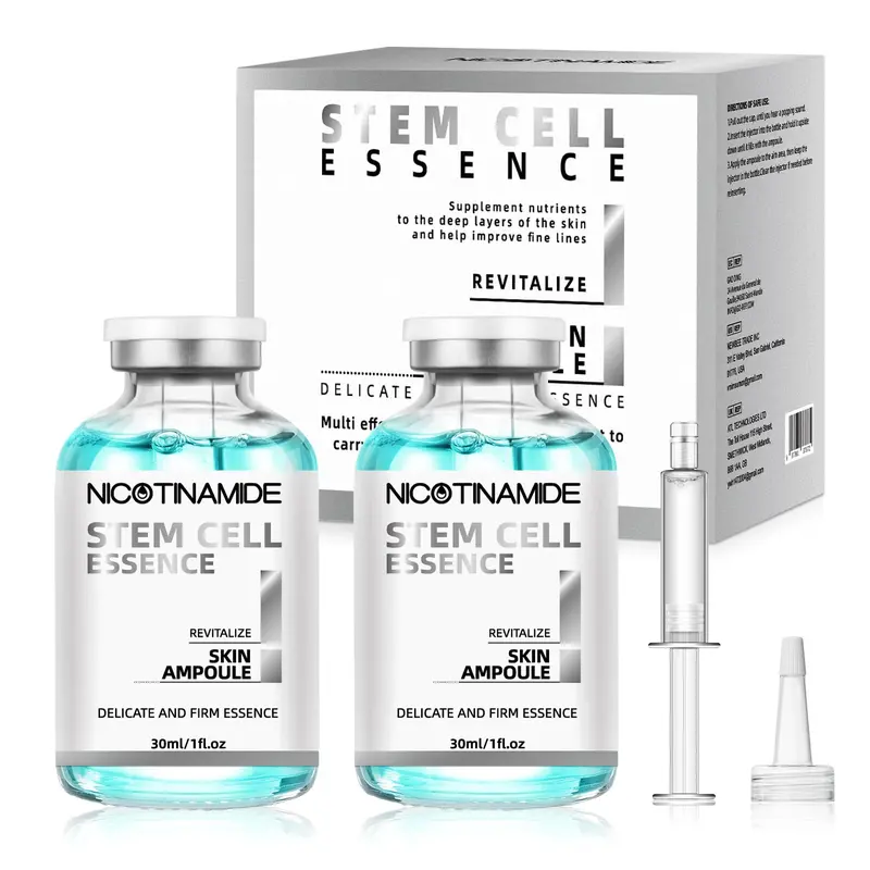 Stem Cell Serum for Anti-aging & Wrinkle Removal, Botanical Stem Cell Skin Booster with Niacinamide, TXA, Glutathione, Hyaluronic Acid Aloe Vera for Hydrating, Skin Repair, Glow Facial Serum Korean Skincare for Daily Radiant SKin, Smooth Face