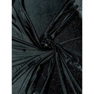 Black Shimmery Stretch Velvet