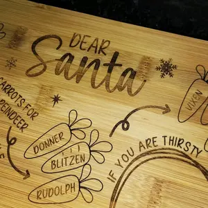 Santa Milk and Cookies Tray