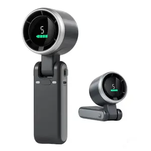 Portable Handheld Turbine Fan, 1pc USB Rechargeable 5 Speed Settings Fan, 3-in-1 Air Turbine Cooling Fan for Outdoor Activities and Travel, Rechargeable Personal Fan, Adjustable Speed Fan, USB Powered Fan, Rechargeable Multifunction Fan