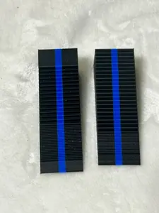 Thin Blue Line Door Window / Wedges 3D Printed Plastic Support HERO in Blue --Pack of 2