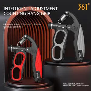 Grip Strength Trainer, Hand Grip Strengthener with Adjustable Resistance 22-330Lbs(10-150KG), Automatic Counter Ergonomic Design Forearm Strengthener for Musicians Athletes and Injury Recovery, Handgrip