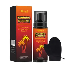 Natural Bronze Self Tanner Mousse, Streak-Free & Long-Lasting Sunless Tanner with Coconut Oil, Hydrating Vegan Self Tanning Foam No Fake Tan Smell (6.7Fl Oz)