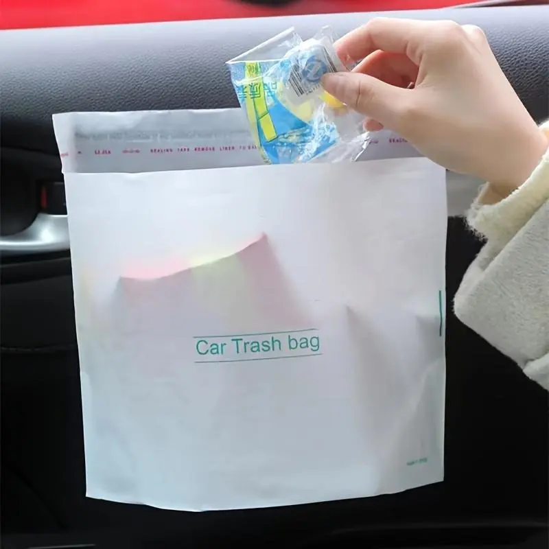 One-time use car garbage bags - Multi-functional garbage bags suitable for vehicles, can be used in the kitchen and at home, convenient cleaning supplies Sturdy Trash Bags