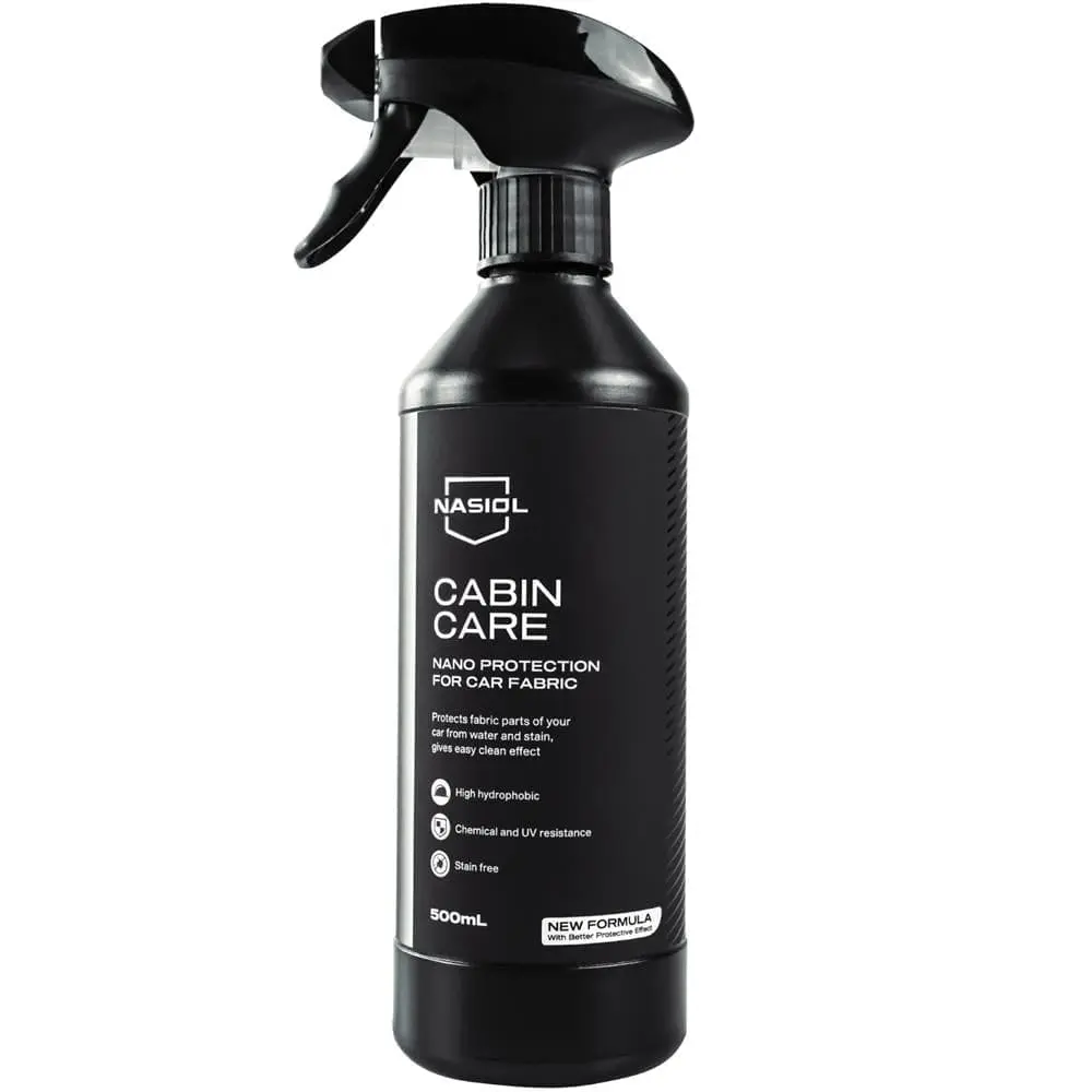 Nasiol Cabin Care Nano Coating Spraycan for Car Fabric Surfaces, 500ml, Fabric-Safe, Seat-Protection, Spottest-First, Stain-Resistant, Allergy-Friendly, Breathable, Easy-to-Use for Car Owners, Fabricsafe, Seatprotection