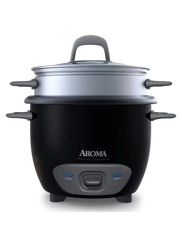 Aroma ARC-743-1NGB 6-Cup Pot Style Rice Cooker - Black