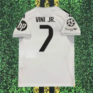 25 26 Home White Vini 7# Short sleeve Soccer jersey