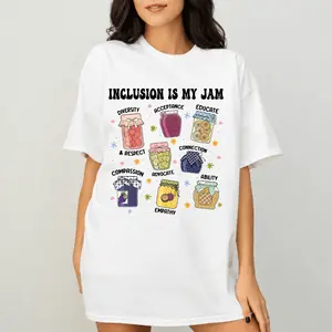 Inclusion Is My Jam Teacher Shirt, Special Education Teacher Tee, SPED Teacher Shirt, Autism Acceptance Shirt, Inclusive Classroom Gift, Liberty Loom Store
