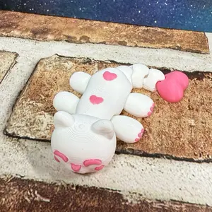 Flexi Heart Cat – 3D Printed Fidget kitty