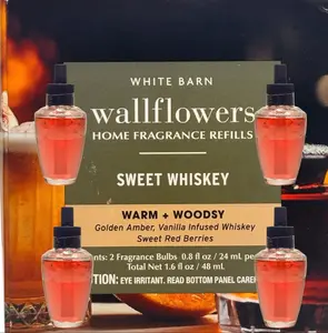 White Barn Wallflowers Sweet Whiskey Warm & Woodsy Home Fragrance Plugs