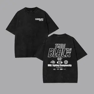 Team Black Jinx MMA Gym Manhwa Vintage Washed Graphic Tee Unisex Heavyweight Soft Cotton T-Shirt, Joo Jaekyung Manhwa, BL Korean Streetwear Tshirt