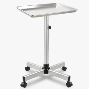Salon Tray on Wheels, Hair Color Tray Salon Service Rolling Cart with Adjustable Height, Metal  Trolley Tray for & Use,