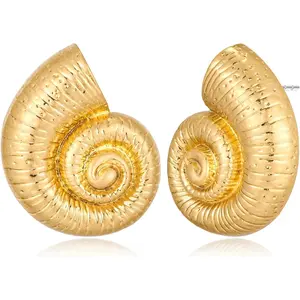 Gold Boho Ocean Earrings, Shell Earrings Seashell Stud Earrings Beach Jewelry Gifts for Women