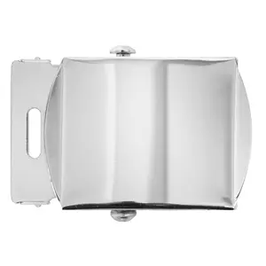 Chrome Plated - Military Web Belt Buckle