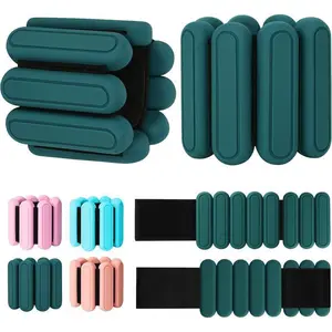 Adjustable Wrist & Ankle Weights Set of 2(1Lbs Each), Premium Silicone Wearable Weight Bracelets, Fits for Yoga, Pilates, Home Gym Workout, Dance, Pool Exercises, Jogging, Cardio, Strength TrainingGift